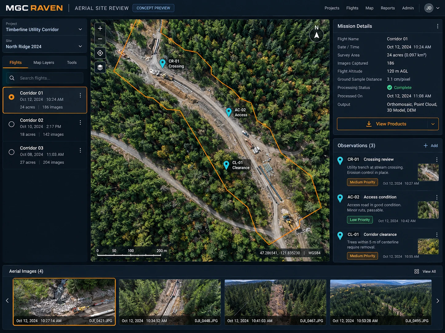 Drone Intelligence interface concept