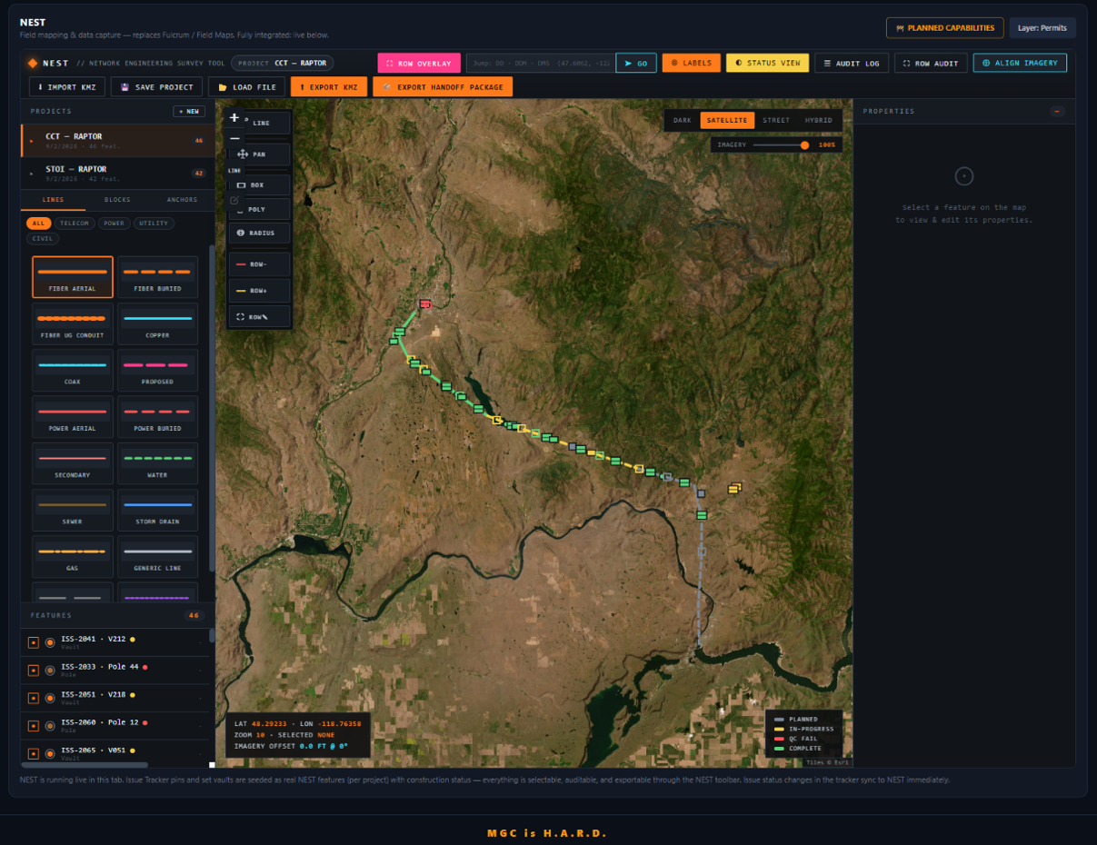 Route Intelligence application screenshot