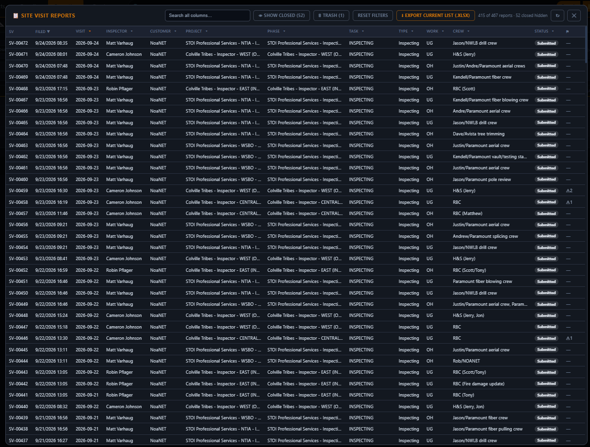 Field Data Collection application screenshot